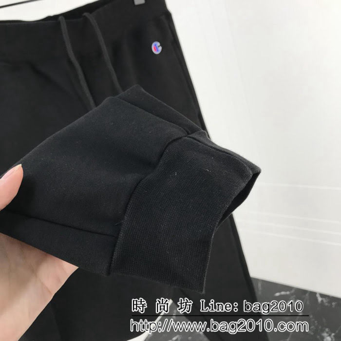 ChamPion冠軍 18ss專櫃同步 秋冬新品 經典品牌刺繡logo圖案 男款加絨衛衣套裝 ydi1726